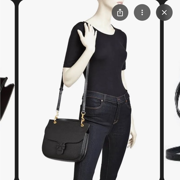 Tory Burch McGraw dual strap leather crossbody satchel - Picture 5 of 12